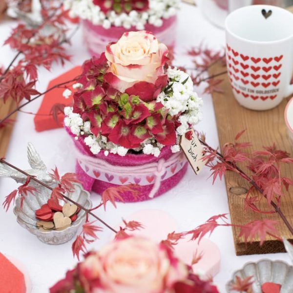 Florale Kleinigkeiten Tischdeko